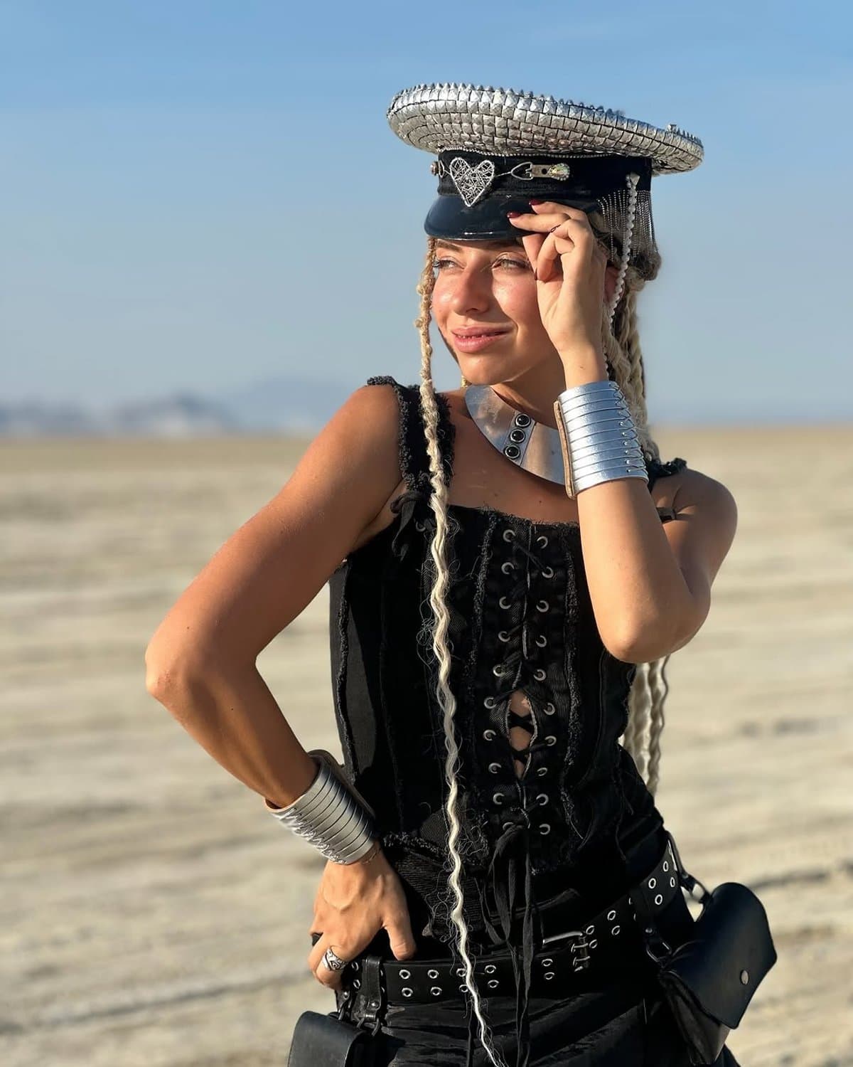 Jane Levitan on the Black Rock playa.